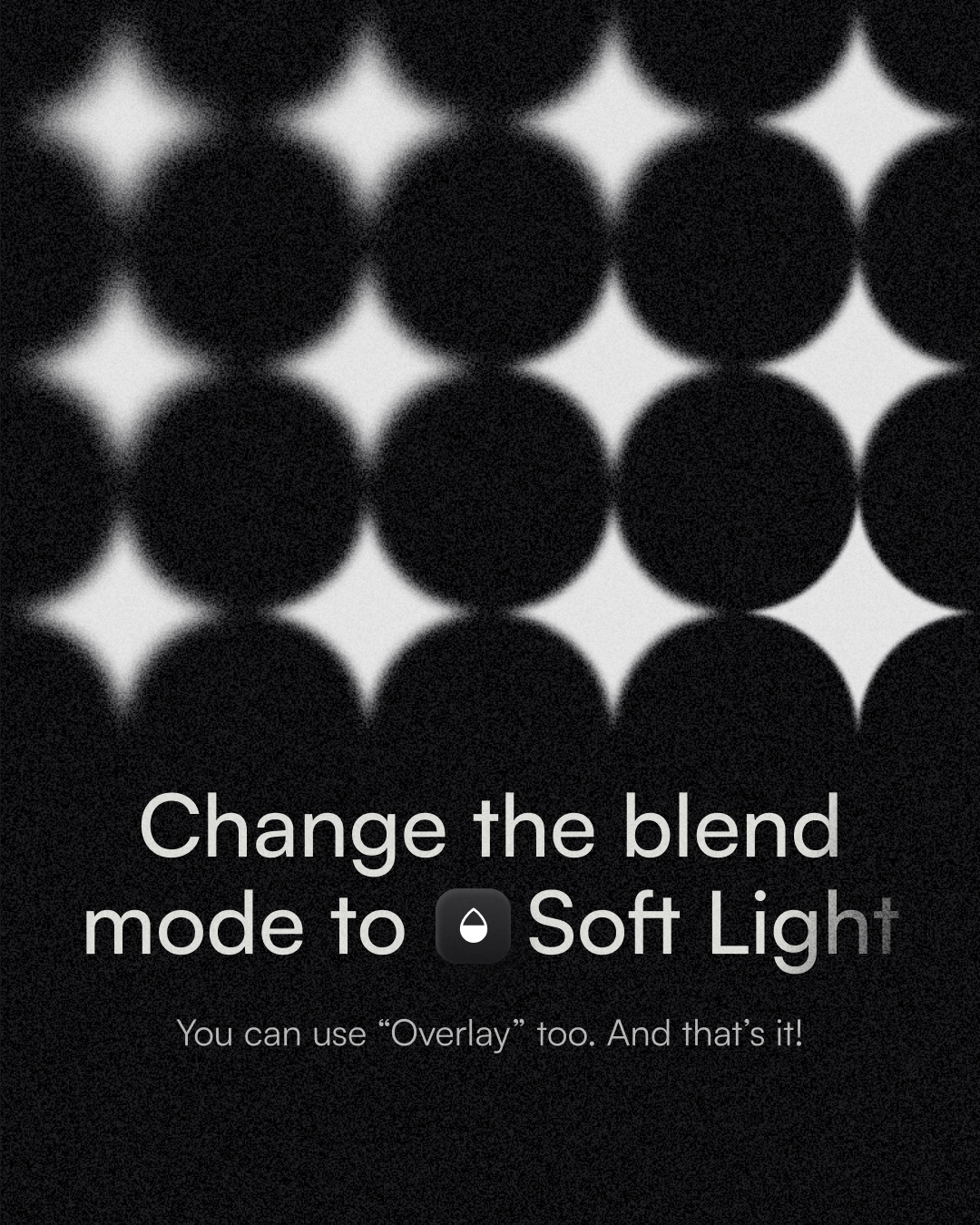 Change the blend mode